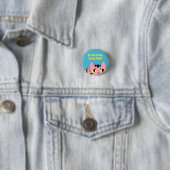 Badge Rond 2,50 Cm Chat de poche Alien (En situation)