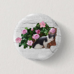 Badge Rond 2,50 Cm Chat du Rosenbusch