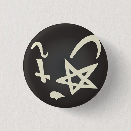 Badge Rond 2,50 Cm Chat intelligent (Devant)