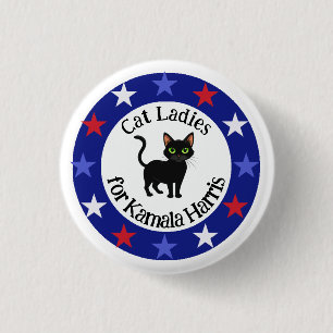 Badge Rond 2,50 Cm Chat Ladies for Kamala Design