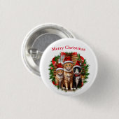 Badge Rond 2,50 Cm Chats (Devant & derrière)