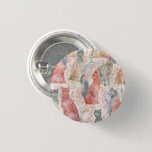 Badge Rond 2,50 Cm Chats à motifs