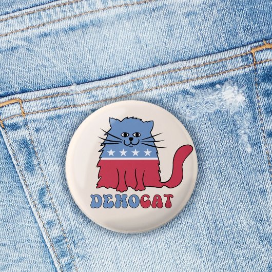 Badge Rond 2,50 Cm Chats Dames de chat pour Kamala Harris Vote 2024