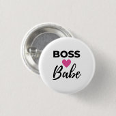 Badge Rond 2,50 Cm Chef Babe 2 (Devant & derrière)