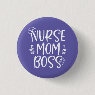 Badge Rond 2,50 Cm Chef de la mère infirmière