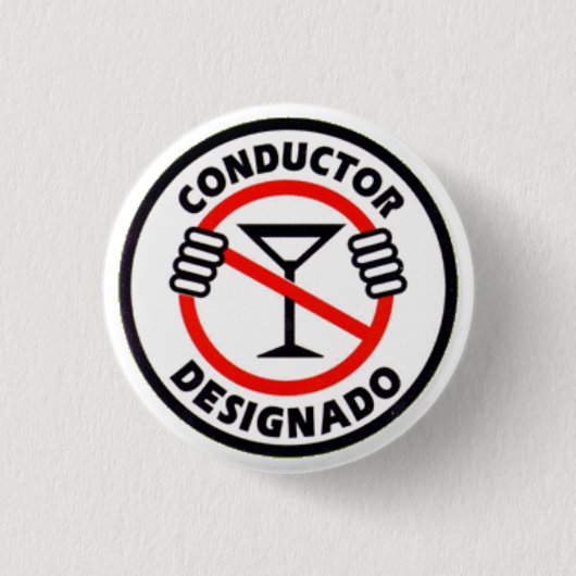 Badge Rond 2,50 Cm Chef d'orchestre Designado (Devant)