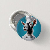 Badge Rond 2,50 Cm Chef Goat (Devant & derrière)