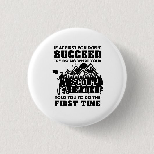 Badge Rond 2,50 Cm Chef scout (Devant)