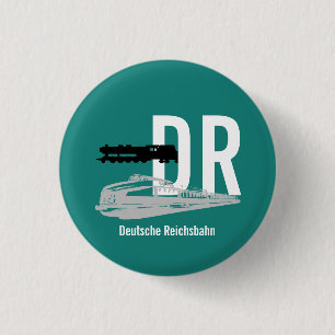 Badge Rond 2,50 Cm Chemin de fer DDR
