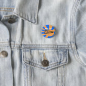 Badge Rond 2,50 Cm Chemin de fer DDR (En situation)