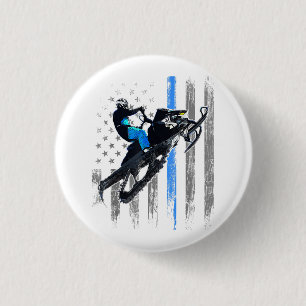 Badge Rond 2,50 Cm Chemise de motoneige à drapeau américain pour homm