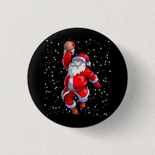 Badge Rond 2,50 Cm Chemise de Noël de basket Hommes garçons Basketbal