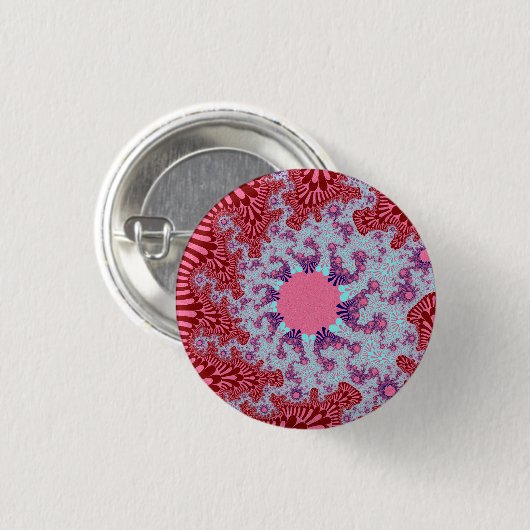 Badge Rond 2,50 Cm Cherry Cola Sunburst (Devant & derrière)