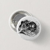 Badge Rond 2,50 Cm Cheshire Cat (Devant & derrière)