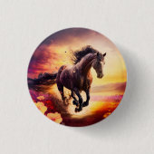 Badge Rond 2,50 Cm Cheval (Devant)