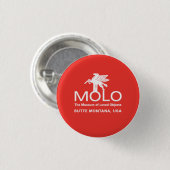 Badge Rond 2,50 Cm Cheval blanc Molo (Devant & derrière)