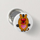 Badge Rond 2,50 Cm cheval embrassant (Devant & derrière)