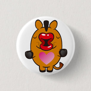 Badge Rond 2,50 Cm cheval embrassant
