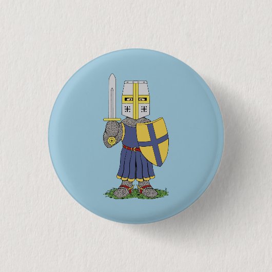 Badge Rond 2,50 Cm Chevalier médiéval mignon (Devant)