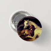 Badge Rond 2,50 Cm Chevaux d'atterrisseur (Devant & derrière)