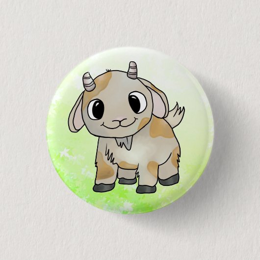 Badge Rond 2,50 Cm Chèvre (Devant)