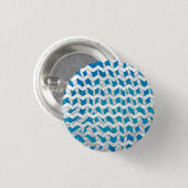 Badge Rond 2,50 Cm Chevron bleu et blanc Zebra (Devant & derrière)