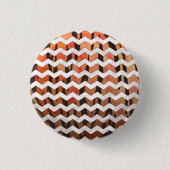 Badge Rond 2,50 Cm Chevron Tiger chaud orange et noir (Devant)