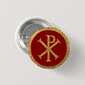 Badge Rond 2,50 Cm Chi Rho (Devant & derrière)