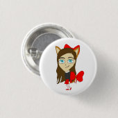 Badge Rond 2,50 Cm chibi catgirl (Devant & derrière)