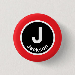 Badge Rond 2,50 Cm Chicago L ligne rouge de Jackson