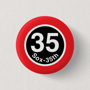 Badge Rond 2,50 Cm Chicago L ligne rouge de Sox-35th
