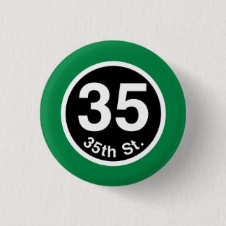 Badge Rond 2,50 Cm Chicago L trente-cinquième Ligne Verte de St