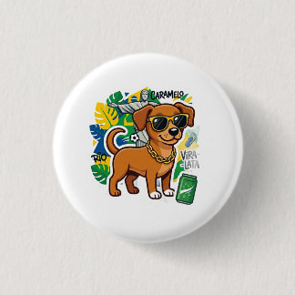 Badge Rond 2,50 Cm Chien caramel brésilien