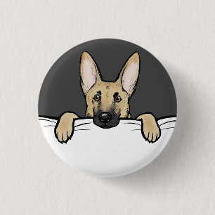 Badge Rond 2,50 Cm Chien de berger allemand Mignon