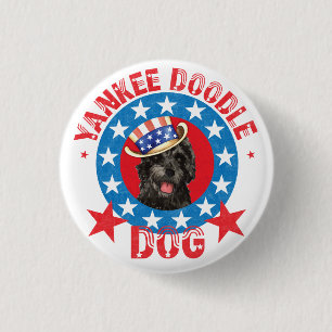 Badge Rond 2,50 Cm Chien d'eau portugais patriotique