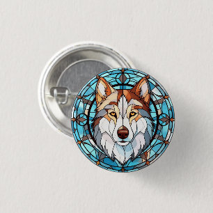 Badge Rond 2,50 Cm Chien sibérien Husky Sibérien
