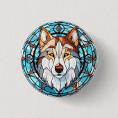 Badge Rond 2,50 Cm Chien sibérien Husky Sibérien (Devant)