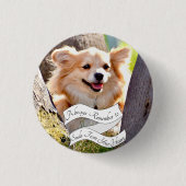 Badge Rond 2,50 Cm Chien souriant (Devant)