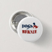 Badge Rond 2,50 Cm Chiens pour Bernie (Devant & derrière)