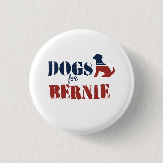 Badge Rond 2,50 Cm Chiens pour Bernie (Devant)