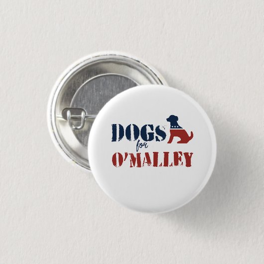 Badge Rond 2,50 Cm Chiens pour O'Malley (Devant & derrière)