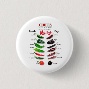 Badge Rond 2,50 Cm Chiles Fresh and Dry Thunder_Cove