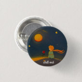 Badge Rond 2,50 Cm chill out  (Devant & derrière)
