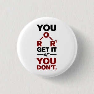 Badge Rond 2,50 Cm Chimie Nerd Vous obtenez ça drôle Geek de science