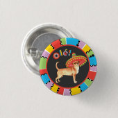 Badge Rond 2,50 Cm Chiwawa de fiesta (Devant & derrière)