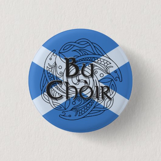 Badge Rond 2,50 Cm Choeur Saltire de Bu (Devant)