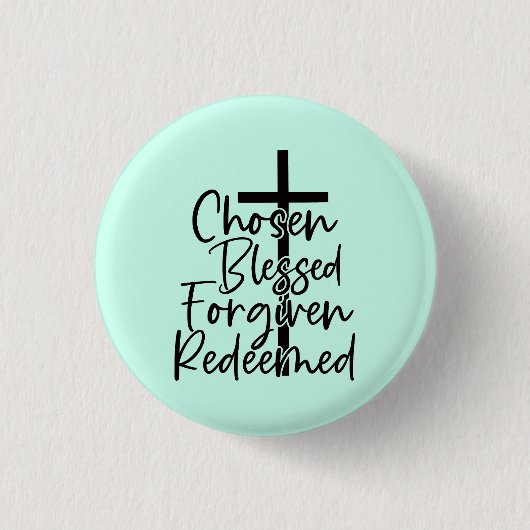 Badge Rond 2,50 Cm Choisi Bénéficié Racheté (Devant)