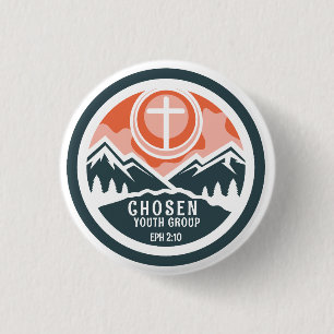 Badge Rond 2,50 Cm Choisi Christian Youth II