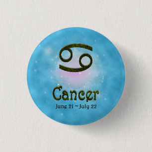 Badge Rond 2,50 Cm Choisir la couleur Cancer Symbole astrologique zod