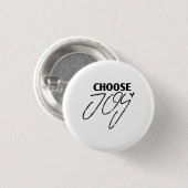 Badge Rond 2,50 Cm Choisissez Joy - Christian (Devant & derrière)